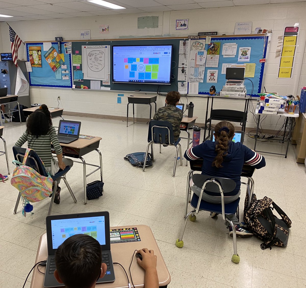 Jamming out with “Hulkifying” sentences. A grammar event. Collaborating to take an extremely boring sentence and beef it up with adjectives and adverbs. Sharing our efforts on <a href="/googlejamboard/">Google Jamboard</a>