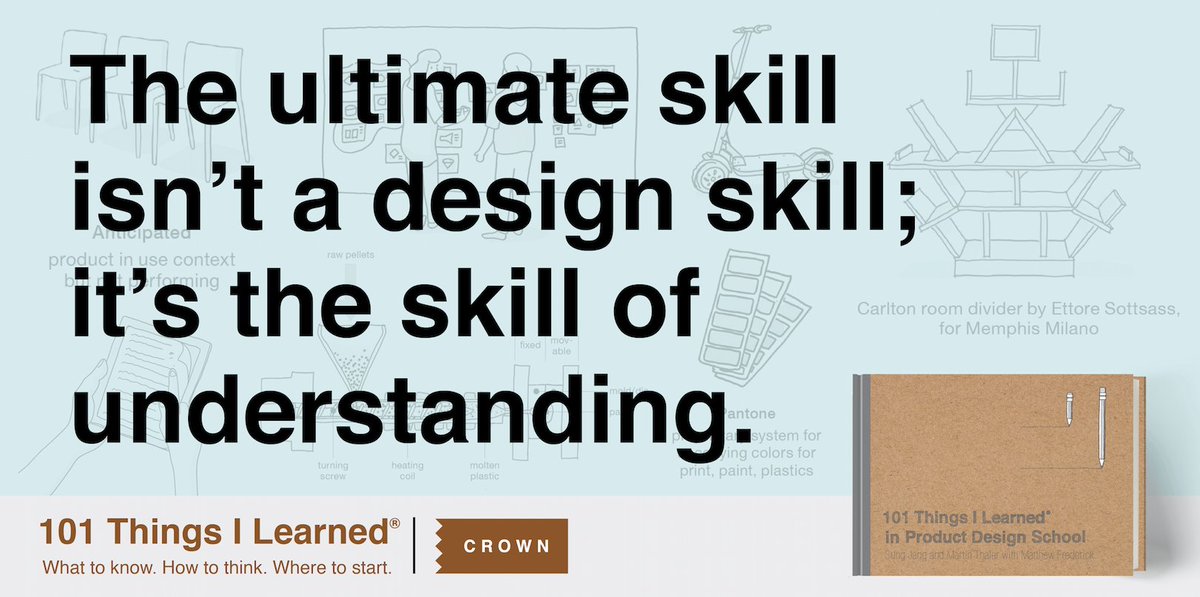 Products are in every area of our lives, but just what product designers do? And how do they think? 

Learn all about it in 101 Things I Learned® in Product Design School! penguinrandomhouse.com/books/544676/1…