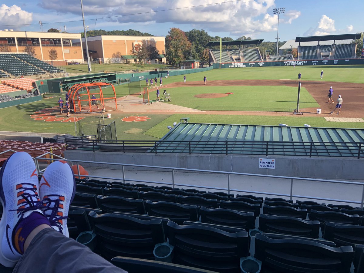 Relaxing on a Friday afternoon watching batting practice at DKS. What a day!