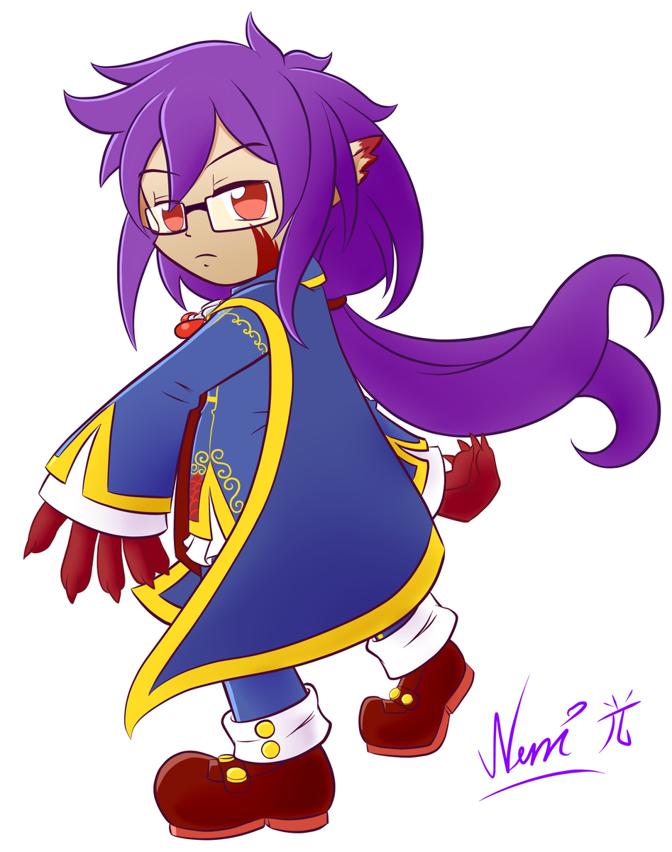 The purple-haired boy from Amitie's dream in Chapter 4