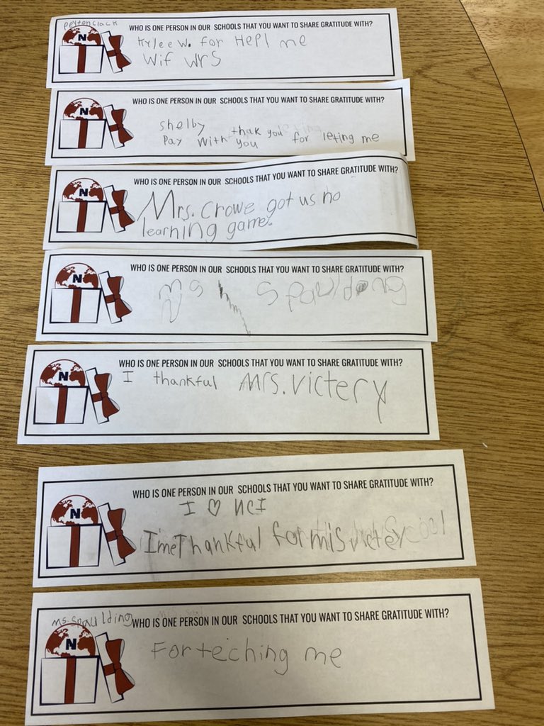 PittmanCCES's tweet photo. Gratitude 😍 My students  love you @HVictery and @BethCroweCCES! https://t.co/hEyuAZFwqm