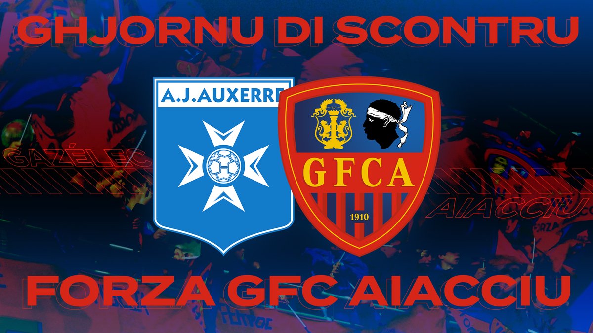 gfc_ajaccio's tweet photo. 🔴GHJORNU DI SCONTRU🔵
🆚 @AJA (2)
🏟 Stade Abbé Deschamps A3
⏰18:00
⚽️ National 2 -J9
📺 @FuchsSportsfr
Forza GFC Aiacciu !
#AJAGFCA https://t.co/drYJEJ2hkg