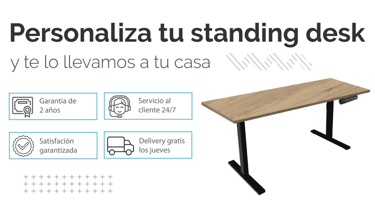Personaliza tu Standing Desk y te lo llevamos a tu casa.  Para pedidos escríbenos al WhatsApp +507 6512-6446

🧵(1/5) Revisa el thread para armar tu escritorio