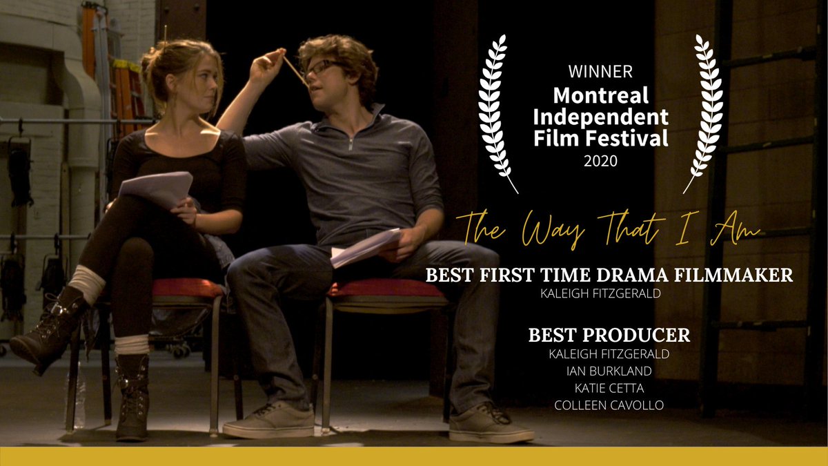We're very pleased to announce that THE WAY THAT I AM has won two awards with the Montreal Independent Film Festival! Congratulations to our director and producers for their hard work!
#thewayfeature
