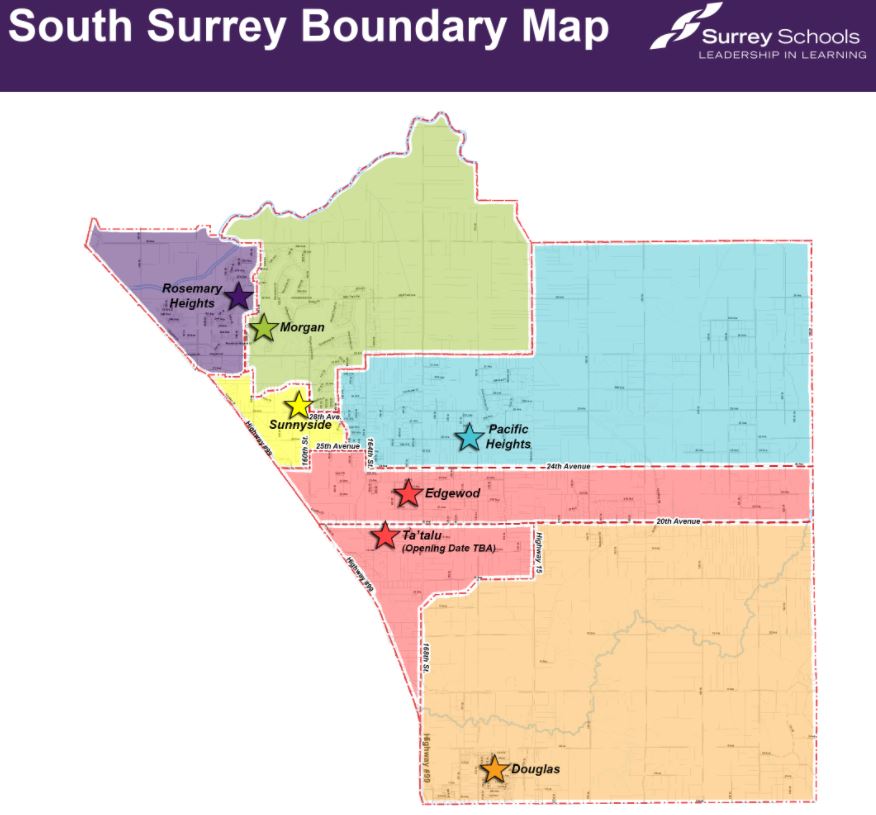 Map Of Surrey Bc Neighbourhoods Surrey Schools On Twitter: "With Construction Almost Complete On Several  New Schools In The South Surrey And Clayton Areas, New Catchment Boundaries  Have Been Established For Those Neighbourhoods. Learn More Here:  Https://T.co/Kstncaktm2 #