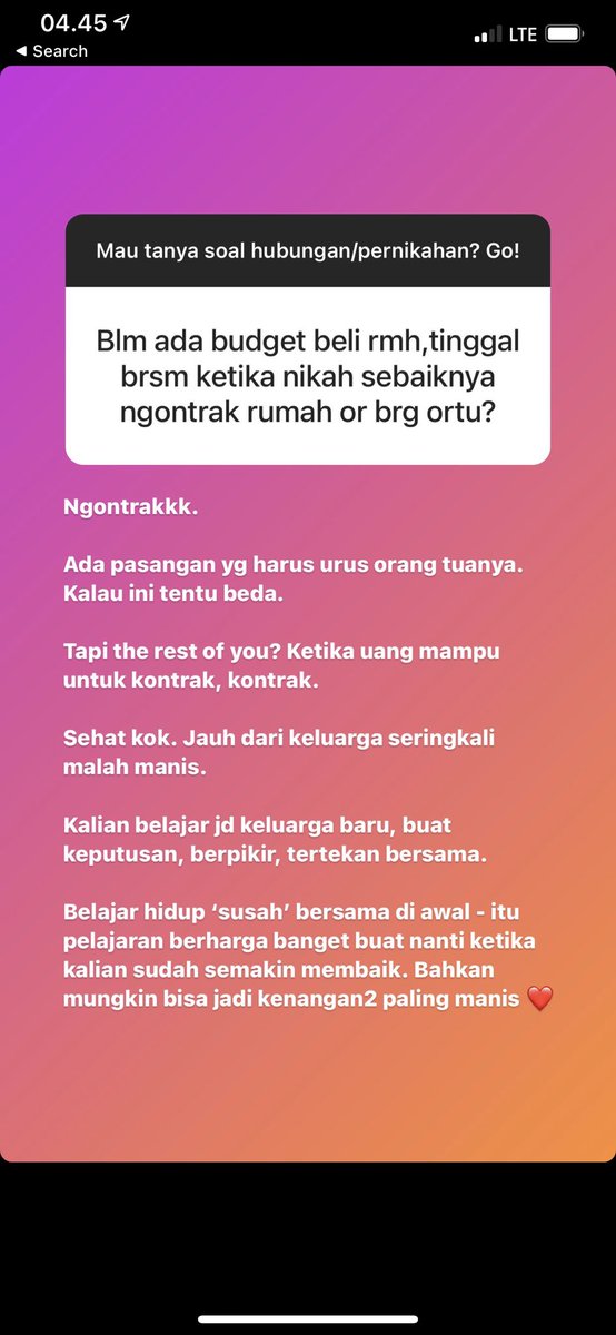 Kemarin buka QA soal relationships+marriage. Saya coba jawab dari pengalaman sendiri menikah 13 tahun dan pelajaran yang saya dapet juga. Saya bagikan di sini ya. Semoga memberkati: