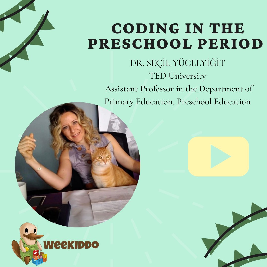 You are invited to this pleasant conversation with Dr. Seçil Yücelyiğit in which we talked about coding in the preschool period! 
#children #kids #family #baby #child #education #childsupport #preschoolgames #childdevelopment #parents #gamesforchildrens #activity #welcomeweekiddo