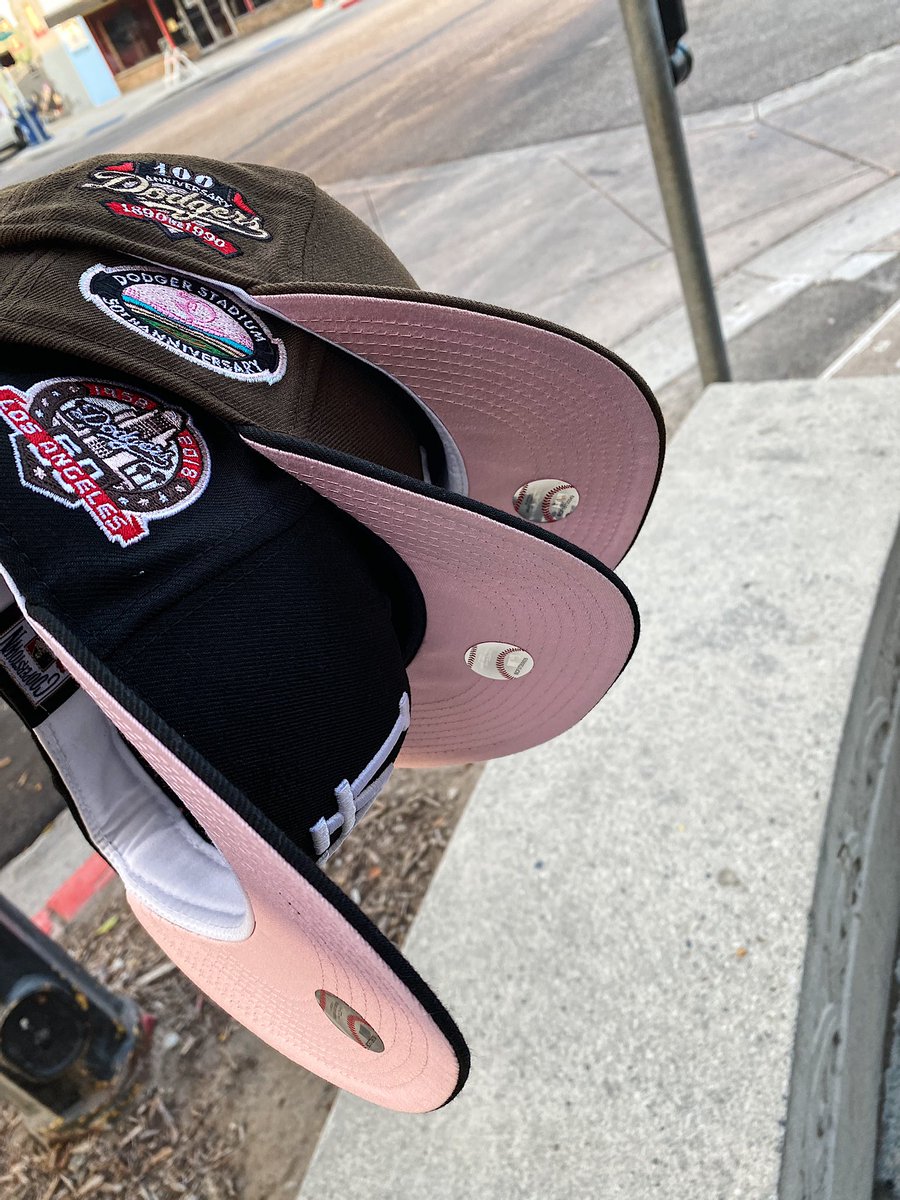 MikiWAR's tweet photo. Next week my first drop w/ @NewEraCap exclusively for @TheMagPark  #MochaPink #Dodgers https://t.co/Dq7cp0IQqV