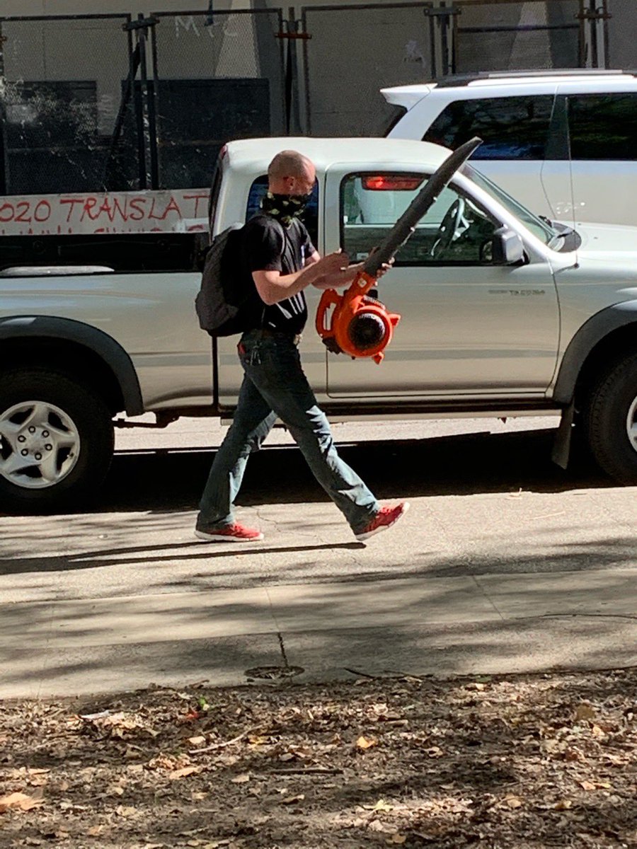 21)Then there is this dude that was aggressive as fuck, leaf blowing the middle of the street, obviously high even though white boss lady doesn't like drug use, says he's black and tried to make fun of me like we were in highschool.