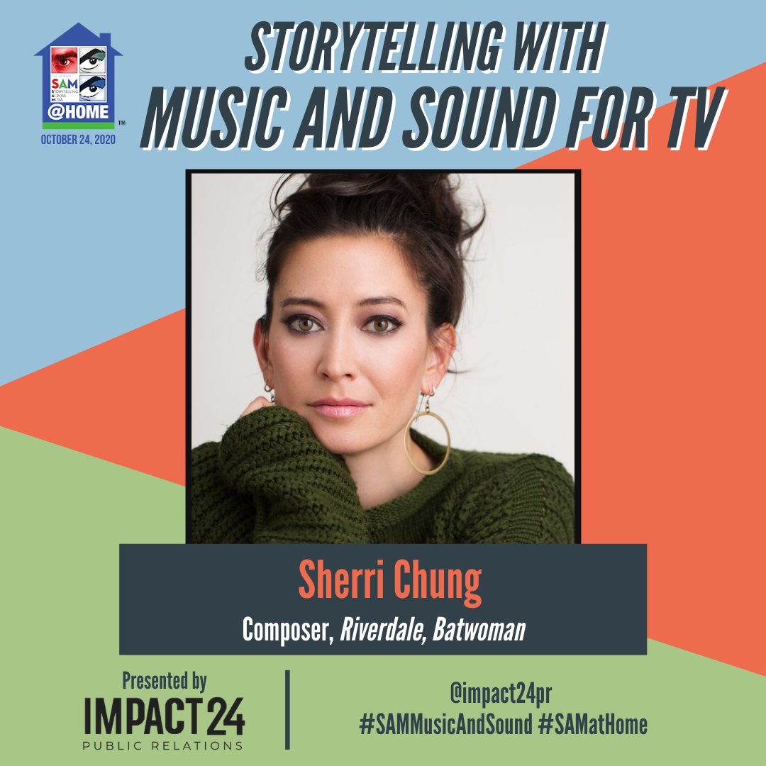 Impact24PR's tweet photo. Meet our #SAMMusicAndSound panelists &amp; moderator! 🎶

Watch these talent film, television, and video games creatives talk about the sound and music of hit projects like #Riverdale, #Batwoman, #AvengersEndGame, #LovecraftCountry, #SugarRush, #HuracánTheFilm, and more! https://t.co/GZV4GHBuWI