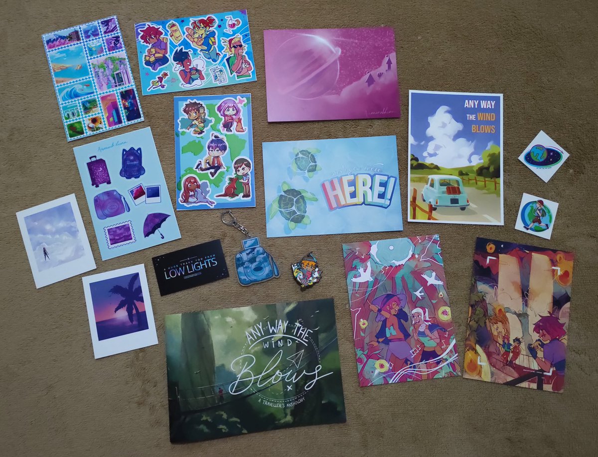 Got my contributor bundle of Any Way the Wind Blows today and I'm absolutely in love with everything 😍😍 Thank you so much <a href="/lowlightzines/">❋ Lowlights @ LEFTOVER SALES CLOSED ❋</a> for letting me be a part of this wonderful project! 💕