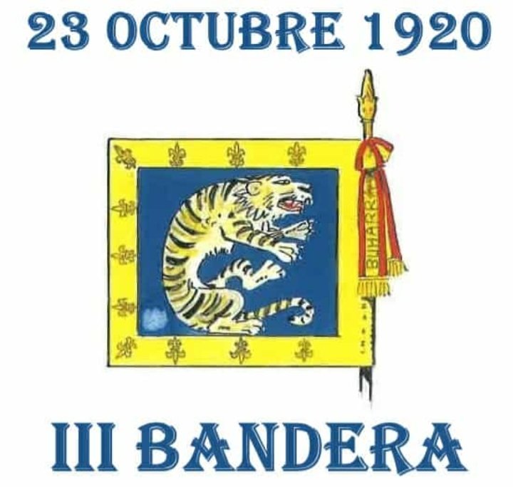 PlataformaMill1's tweet photo. Aprovechamos la #EfemeridesLegionaria del día en este #CentenarioLegionario #CentenarioDeLaLegion para homenajear a la #IIIBandera #TigresDeBuharrat de #LaLegion #Legion #LegionEspañola por el centenario de su creación. #BanderasDeLaLegion.
#BuenasNoches. https://t.co/KG3lQf6kFg