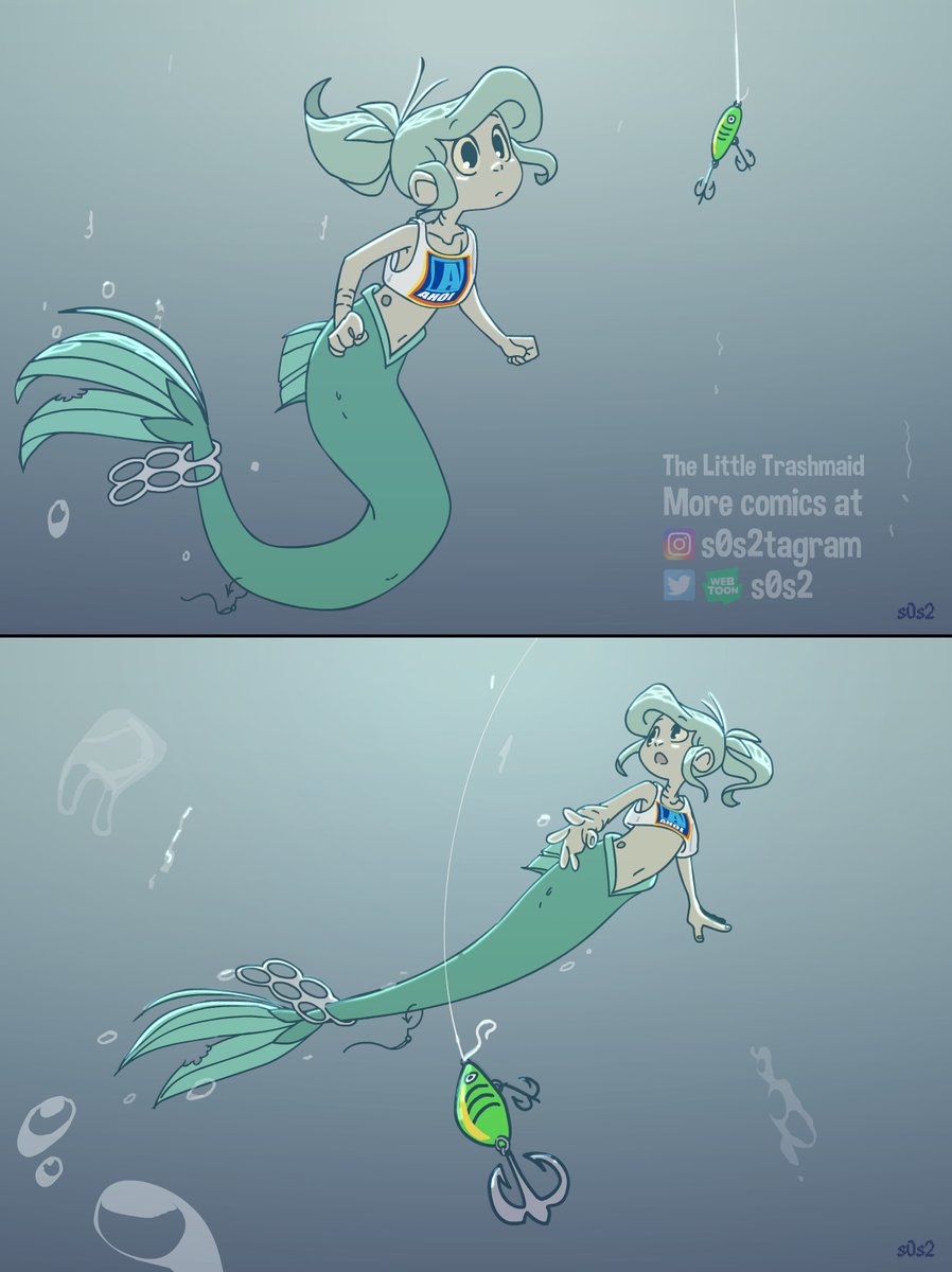 Nice catch ??
#thelittletrashmaid #trashmaid #mermaid #savetheplanet
The Little Trashmaid on Webtoon https://t.co/Gws4MUdvaW
Patreon: https://t.co/g99gvPkZBF