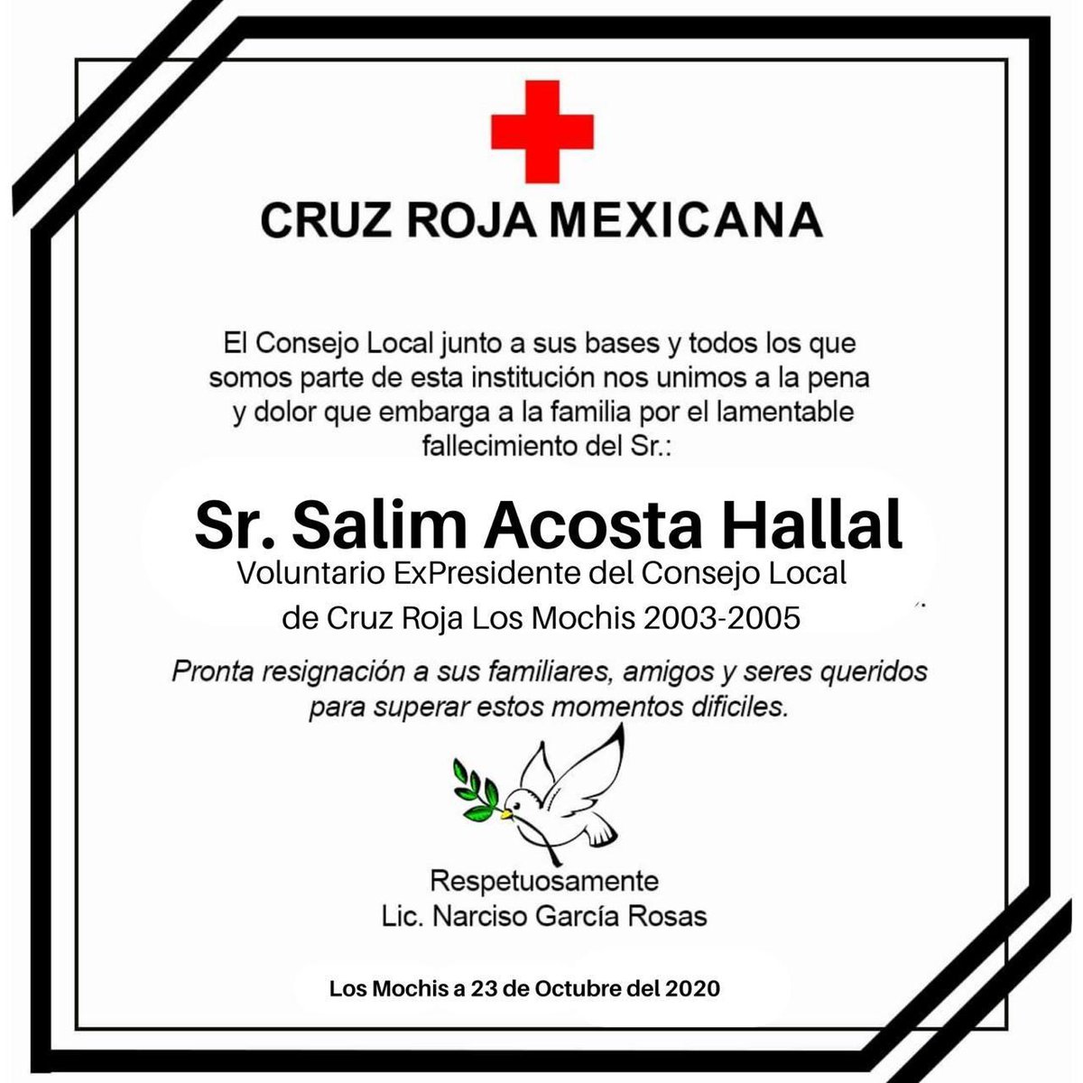 RafaValdez's tweet photo. Descansa en Paz amigo Salim @cruzrojamochis @cruzrojasinaloa https://t.co/SkeLTxfjqR