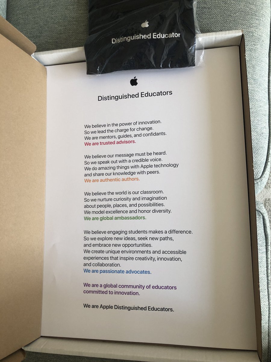 mrdulberger's tweet photo. 5 years ago I became an @AppleEDU #AppleDistiguishedEducator - to say this #PLN has changed my life is an understatement! This program has changed the way I teach & connected me w/ incredible Ts across the 🌎 🌍 Thank you @Apple for this gift! #Ade #AppleEDUchat #ADEclassof2015 https://t.co/gTBhPOd0nN