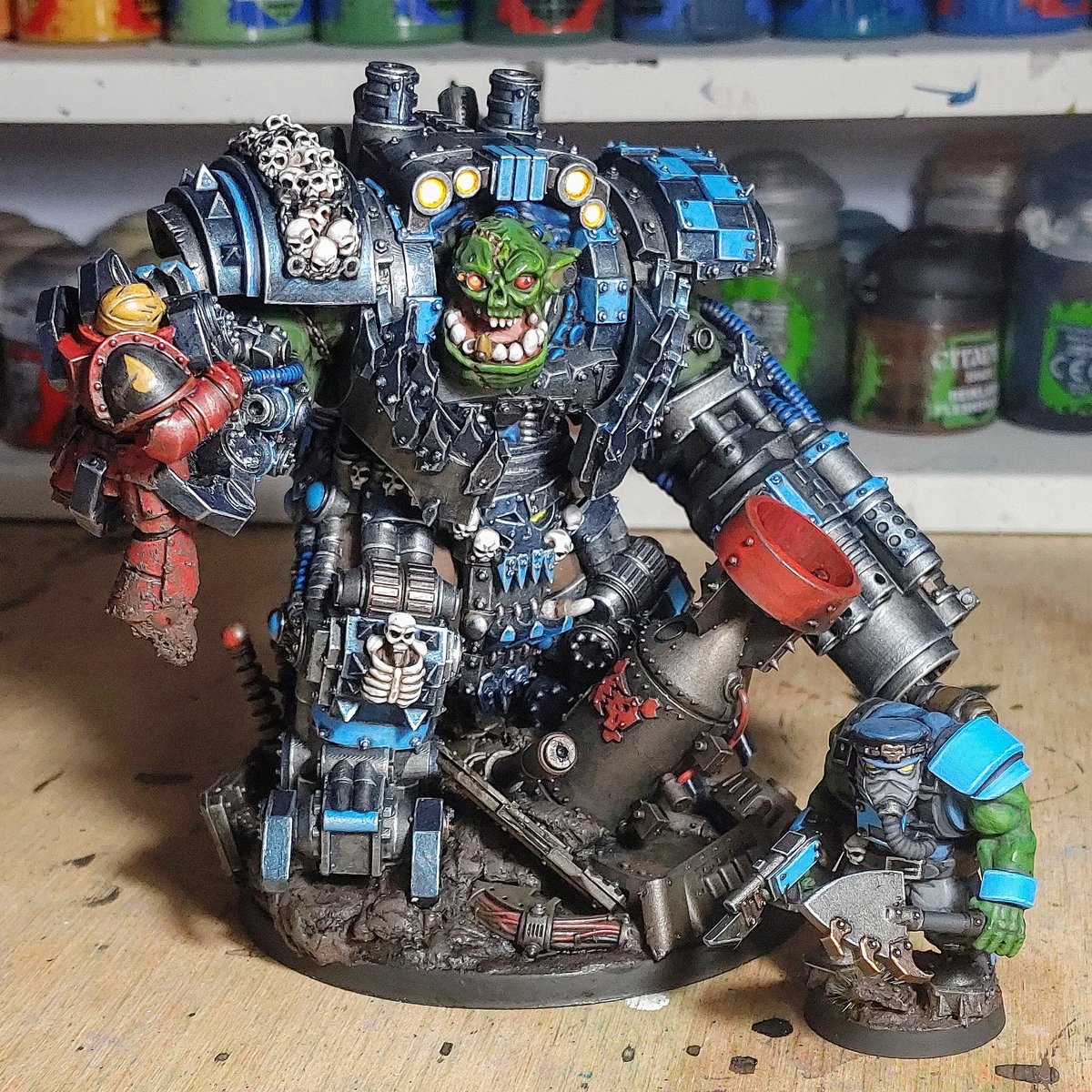 40k2day's tweet photo. Seeing how Tanya's Warboss is trending everywhere, twitter can have it too. Meet GlammaShot.

#PaintingWarhammer #orktober https://t.co/Js1vRT7du7