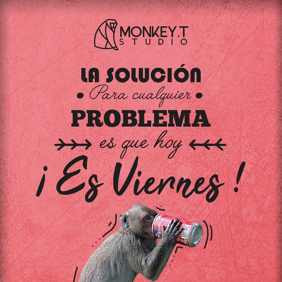 MonkeyTStudio's tweet photo. Hoy es VIERNES y en Monkey T. Studio LO SABEMOS! 🙌🏻
.
#monkeyt #MonkeyTStudio #estudiocreativo #nosdedicamosati #happymonday #felizviernes #quotes #guayaquil https://t.co/v3mz98pXDG