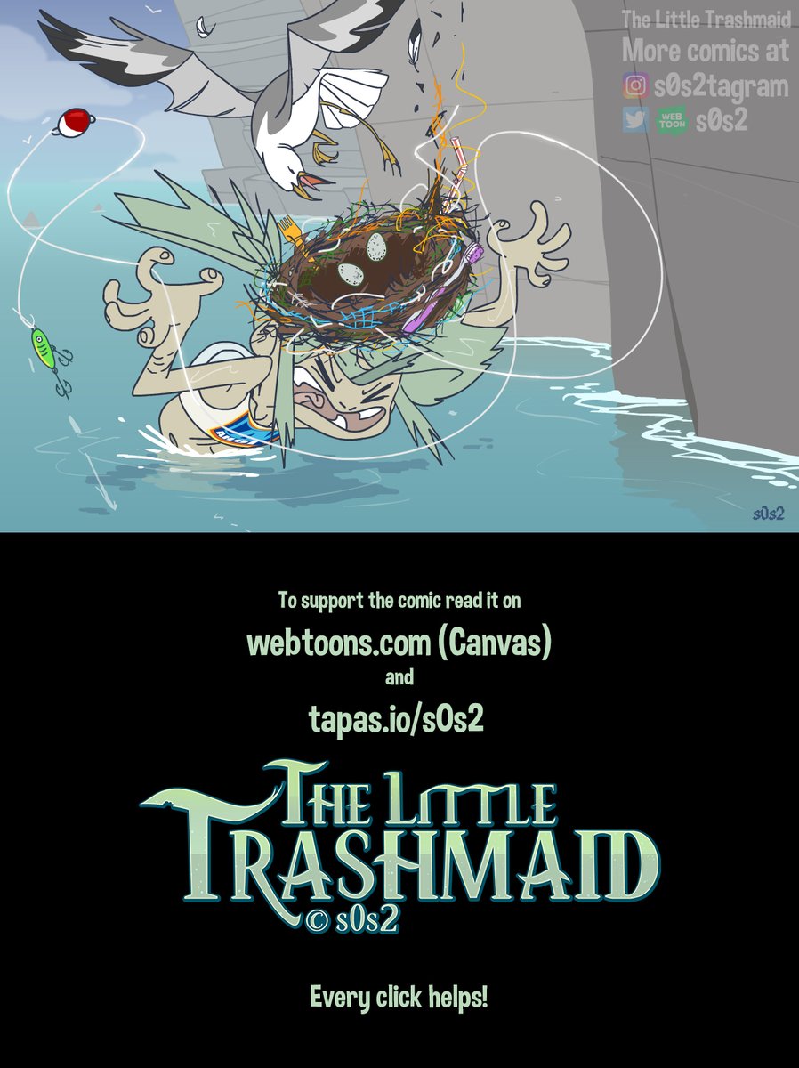 Nice catch ??
#thelittletrashmaid #trashmaid #mermaid #savetheplanet
The Little Trashmaid on Webtoon https://t.co/Gws4MUdvaW
Patreon: https://t.co/g99gvPkZBF