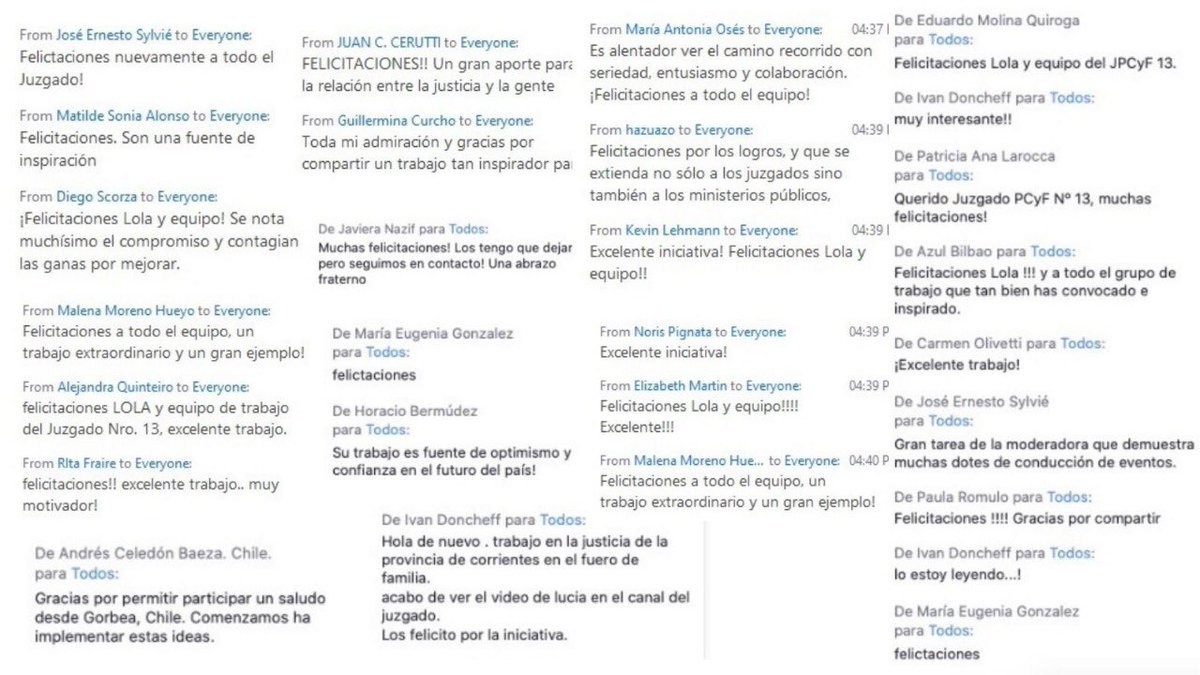 jpcyf13's tweet photo. Gracias totales a las/os 🧑🏽🤝🧑🏼👫que nos acompañaron y a quienes nos dejaron estos lindos comentarios ‼️😍
Fue una gran alegría verlos/las conectados/as📲 👩💻👨🏻💻 y poder compartirles nuestro 📘 digital e interactivo 🤸🏼♀️
#OpenJustice
#GlobalWeekForJustice
#JusticeForAll https://t.co/7iwsQ4V9Hh
