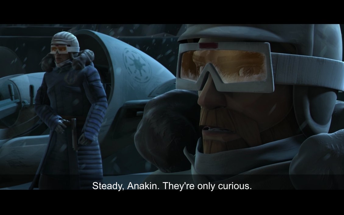 ForceCenterPod's tweet photo. New #CloneWarsReport! @JosephScrimshaw & @KenNapzok discuss the great episode TRESPASS! We talk big themes of fear, young leaders, breaking the cycle of violence, organic vs mechanical, PLUS Detective Obi-Wan & Winter Weather Anakin!
All here: https://t.co/L2tbxa45EU #StarWars https://t.co/uQeZI4O5Cz