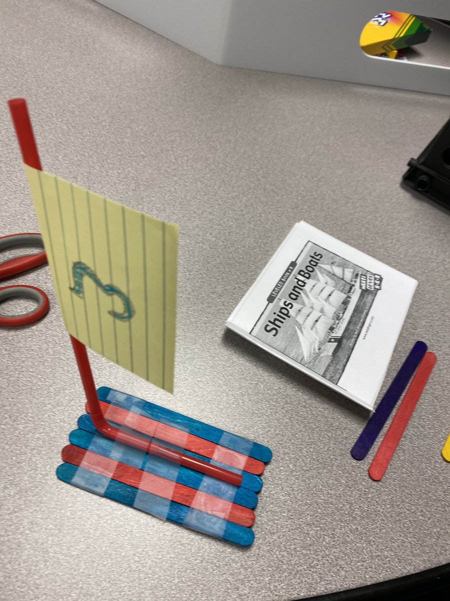 molly_hornsby's tweet photo. Guided Reading groups are getting hands on and taking learning further! They learned how to make a kite and made one! They built their own boats that float! #makinglearningmemorable @BeckElem @abunchoffun @tiffanibrisco https://t.co/QOkgLQGv32