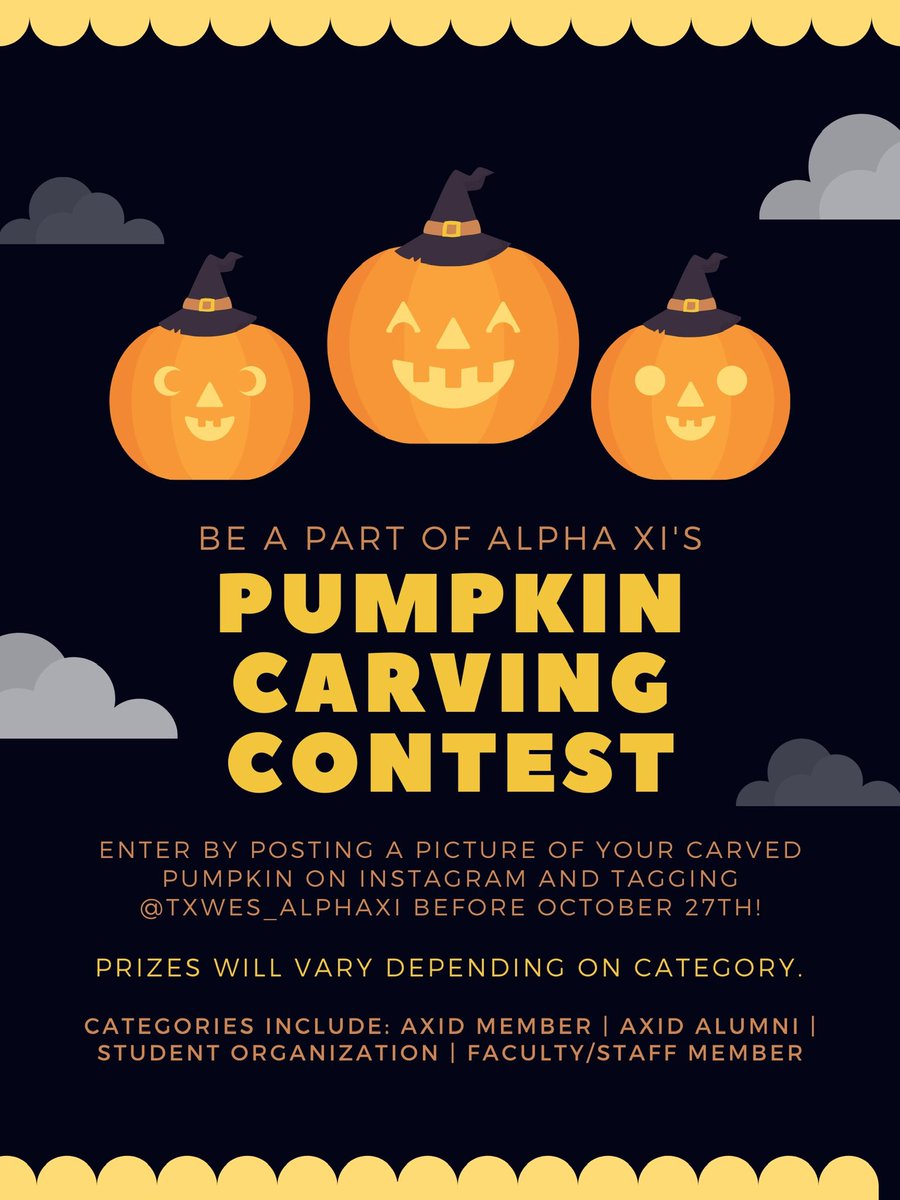 txwesaxid's tweet photo. Don’t forget to head over to Instagram to participate in our pumpkin carving contest! 🎃 https://t.co/XFAspx6OKT