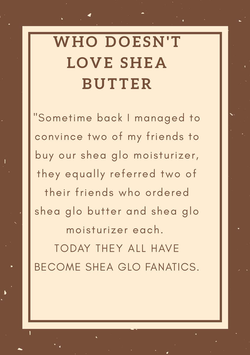 shea_glo's tweet photo. There is a notion that friends are the hardest people to convince to buy your product, well we just got referals from @WangaAkello and @lucymegah after they used  our products.  we are proud because you not only keep us in business but also you help us combat climate change https://t.co/pcJSfx7Gse