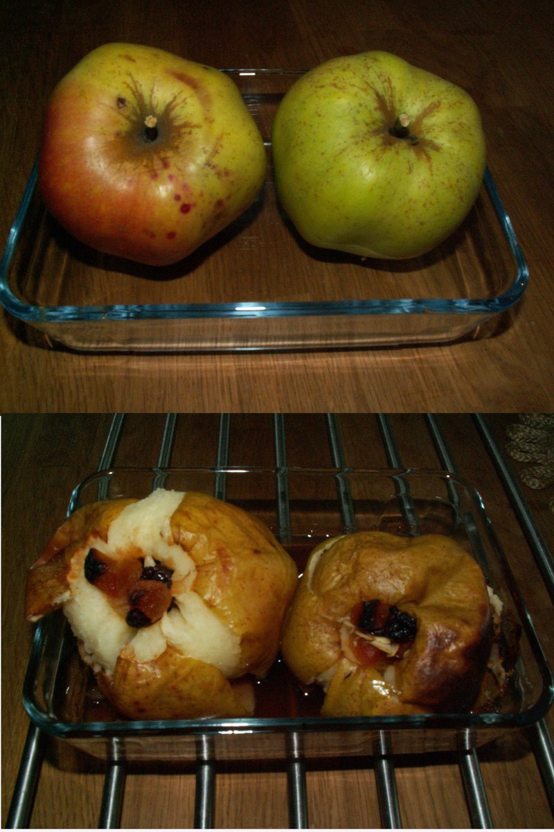 ColwallOrchard's tweet photo. When you receive an email like this during our #appleweek celebrations ... "Thinking of you all in Apple Week. I am attaching a photo of two of the first Captain Tom apples from a tree the COG planted in 2016. They make a delicious baked apple." https://t.co/X5AyUOYE29