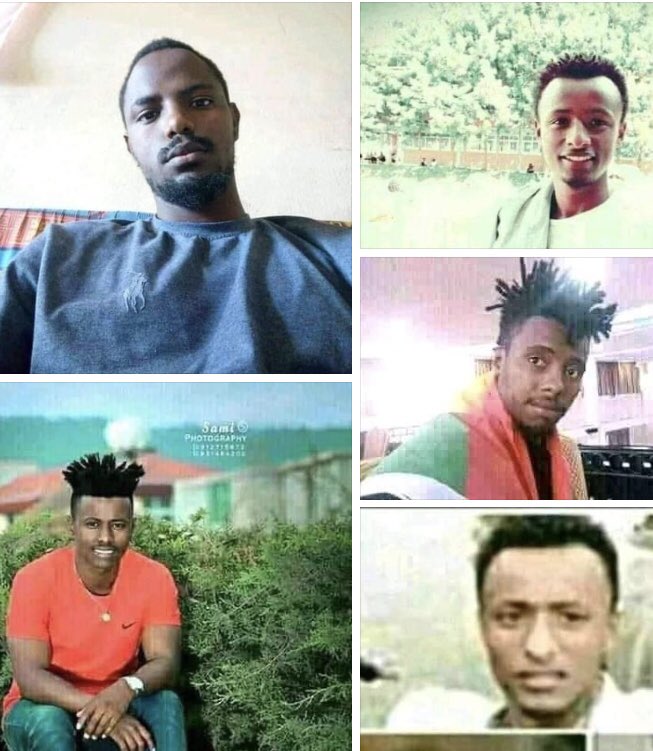 MosisaAga's tweet photo. Bloody day in Nekemte!
These 5 youth were slaughtered in their home. What is more shocking and barbaric was, after killing them, they beheaded them. One of the youth had run away in an attempt to escape. They run after him and killed him in the bush and threw away his body. @hrw https://t.co/uhXkpYR0wN
