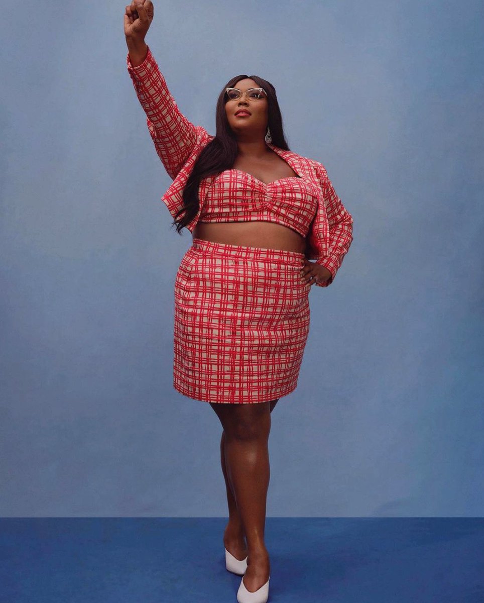 CSiriano's tweet photo. Lizzo, such a powerful and important voice of our generation it’s an honor to dress you! New gingham suit from our 2020 collection looking so chic! ♥️♥️♥️ Thanks @marko__monroe #vote #lizzo https://t.co/J1JuICMlgH
