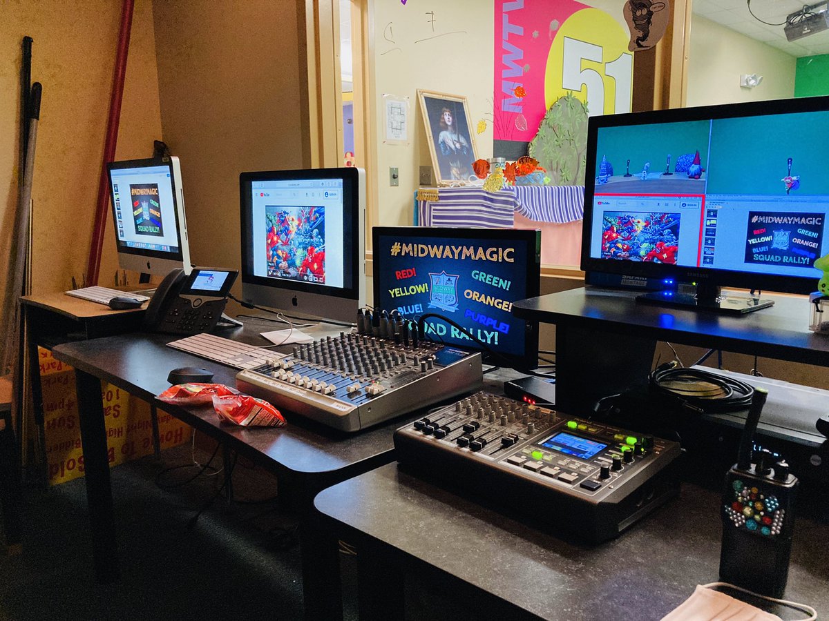 It’s almost time for our Virtual Squad Rallies!! ❤️🧡💛💚💙💜 

Here’s a little sneak peek behind the scenes of what it takes to make that #MidwayMagic happen in our TV studio! 🎥