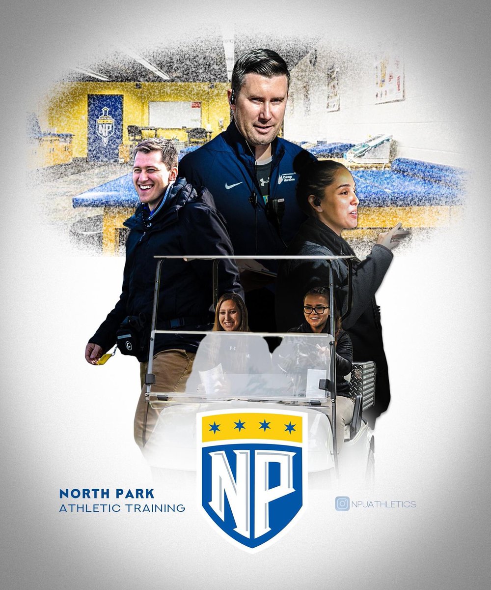 NPUSoftball's tweet photo. We would like to take a minute to recognize our TREMENDOUS athletic training staff at North Park! They have gone so far above and beyond their job descriptions for not only @npuathletics but for @npuchicago as a whole. #featurefriday #significanceandservice #maskupNPU https://t.co/tXAVwpA8qE