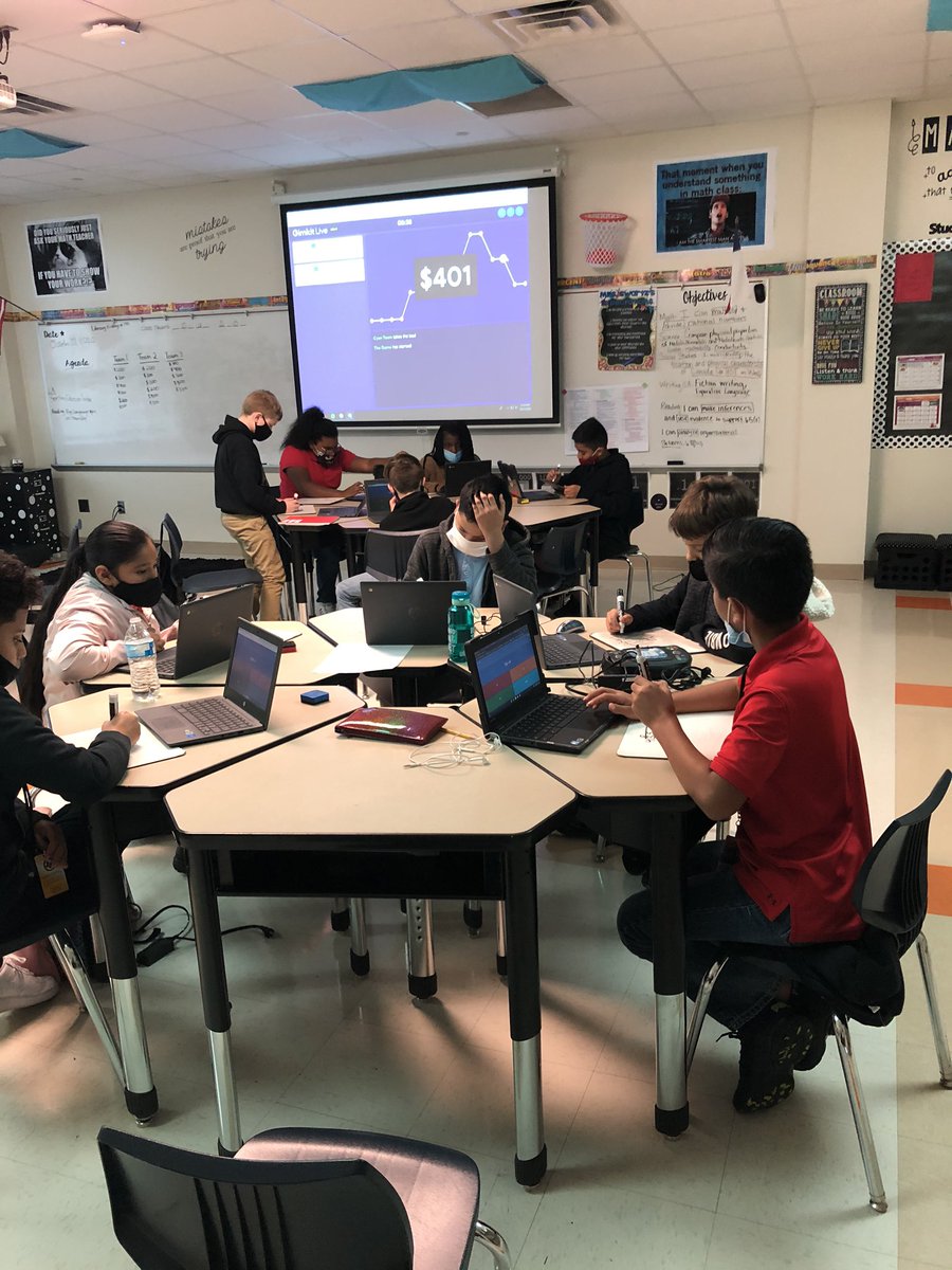 Gimkit Live is a new math fav. Dividing decimals and Sabotage. #LearningNeverStops <a href="/CISDWalker/">Walker ES</a>