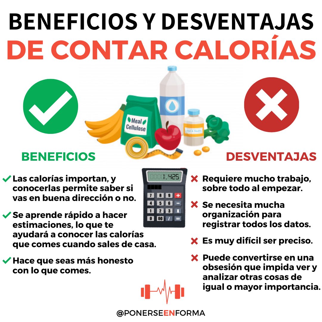 PonerseEnForma_'s tweet photo. PROS ✅ Y CONTRAS ❌ de contar #calorias ⚖️ 

¿Qué opción prefieres? ¡Cuéntanosla! 👇👇

#fitness #realfooding #ponerseenforma https://t.co/olgdAsDL8h