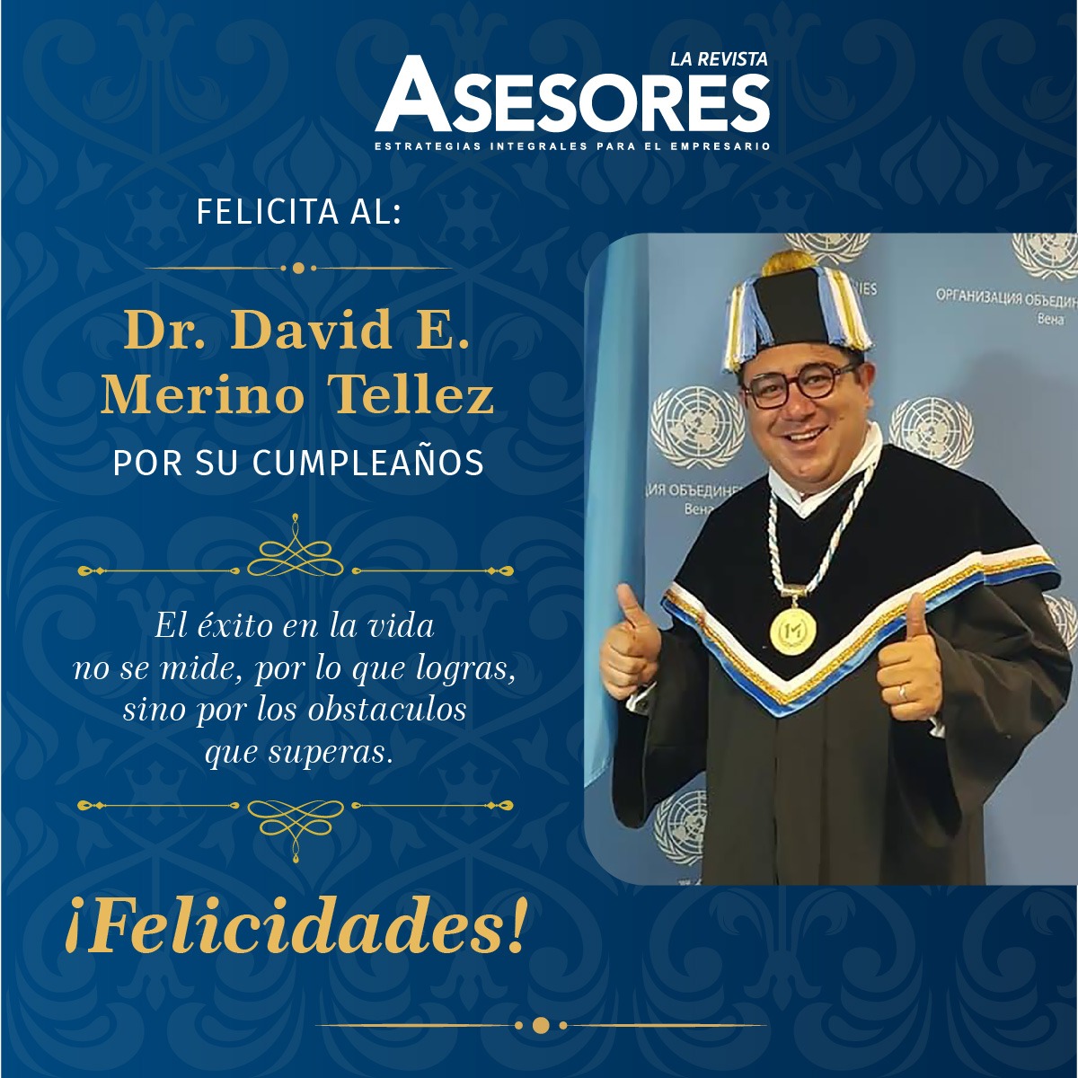 Liderazgo, empatia, legado, colaboración más que características ADN de nuestro distinguido y apreciado amigo <a href="/DavidEMerinoT/">David E Merino T</a> felicidades!