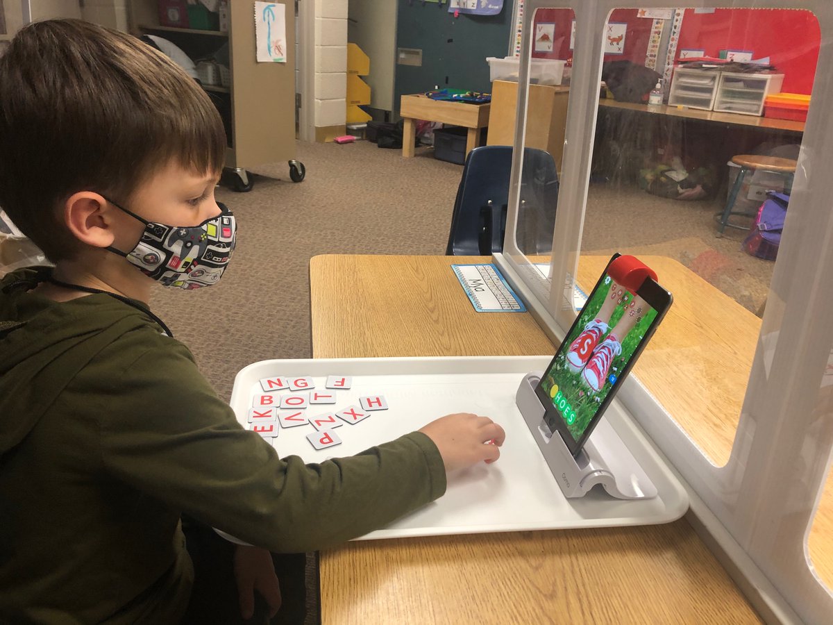 Kindergarten is having fun using Osmos to help us learn our letter sounds! <a href="/KurtzElementary/">Paws the Cougar</a>