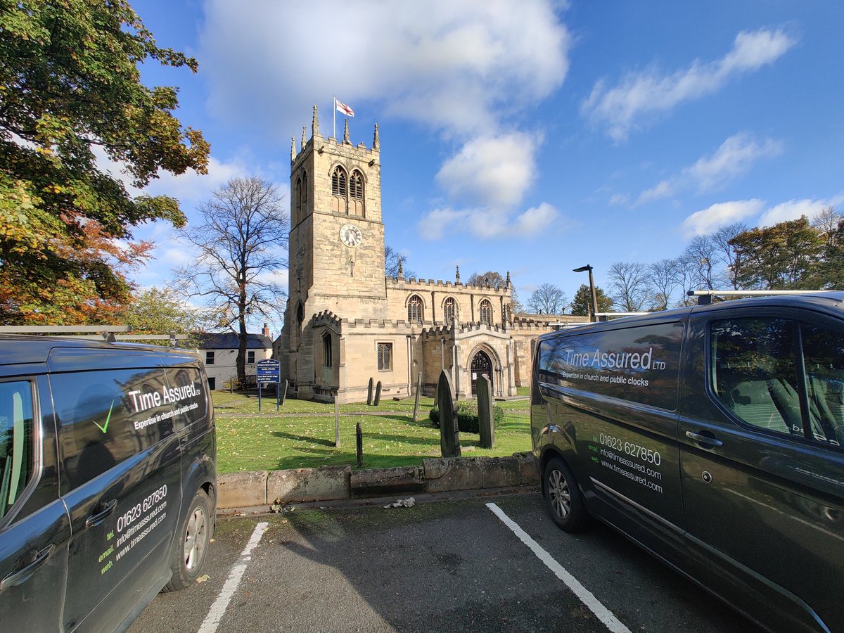 TimeAssured's tweet image. Steve and Mike have been in Conisborough today fitting 2 Automatic windong units to an W. Potts HR strike clock as well as a Pendulum Pegulator to keep the clock at the right time.