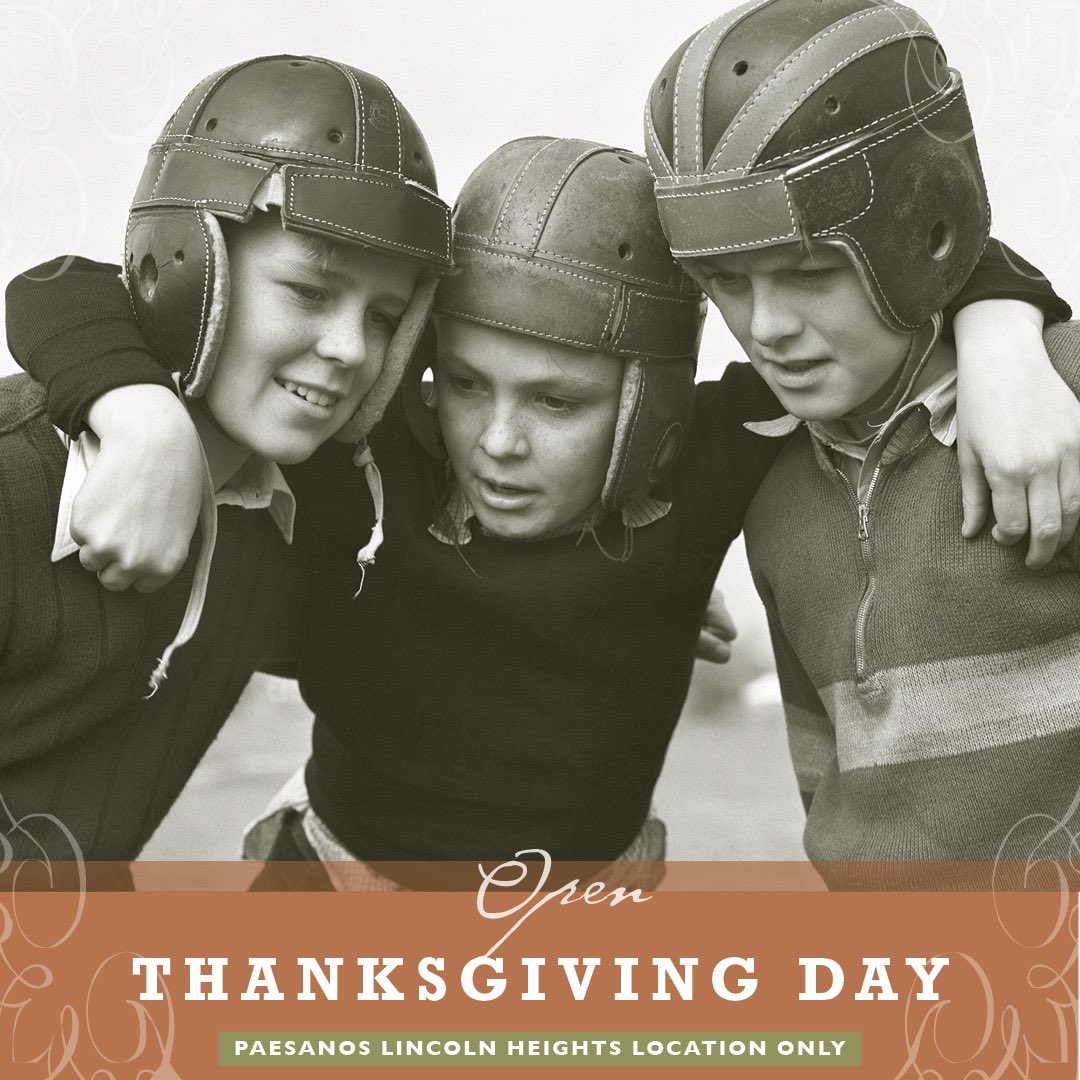 PaesanosSA's tweet photo. Open Thanksgiving Day🦃 Thursday, November 26, 2020, $45++ Prix Fixe 3-Course menu ⠀
(Limited full menu will be available.) Visit https://t.co/8DXGlveK5b for reservations, curbside pickup and delivery options.
#SanAntonio #Thanksgiving #DineIn #CurbsidePickup #ChowNow #Doordash https://t.co/waoZBeMUCG