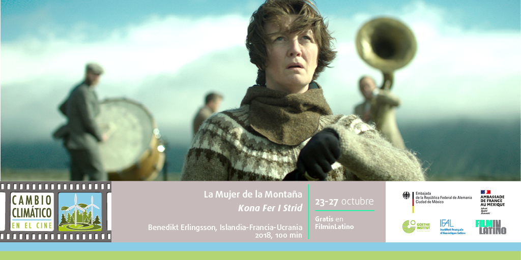 AlemaniaMexi's tweet photo. Esta semana en la cartelera de nuestro ciclo #CineCambioClimático toca el turno a “La Mujer De La Montaña” de Benedikt Erlingsson. Disponible totalmente #gratis a través de @filminlatino hasta el martes 27. Sólo 700 views disponibles ¡No te lo pierdas!
➡️ https://t.co/sXwLEMrN2Q https://t.co/NjosQkZoFI