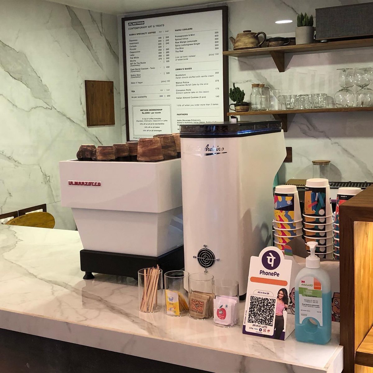 threeonecoffee's tweet photo. Finishing off the week in style. Completed the installation of #LineaMini along with #MythosOne grinder at upcoming contemporary art gallery in Bandra, Mumbai.
#ThreeOneCoffee #LaMarzocco #VictoriaArduino #ContemporaryArt #Art #Coffee https://t.co/P5DVc0SzSk
