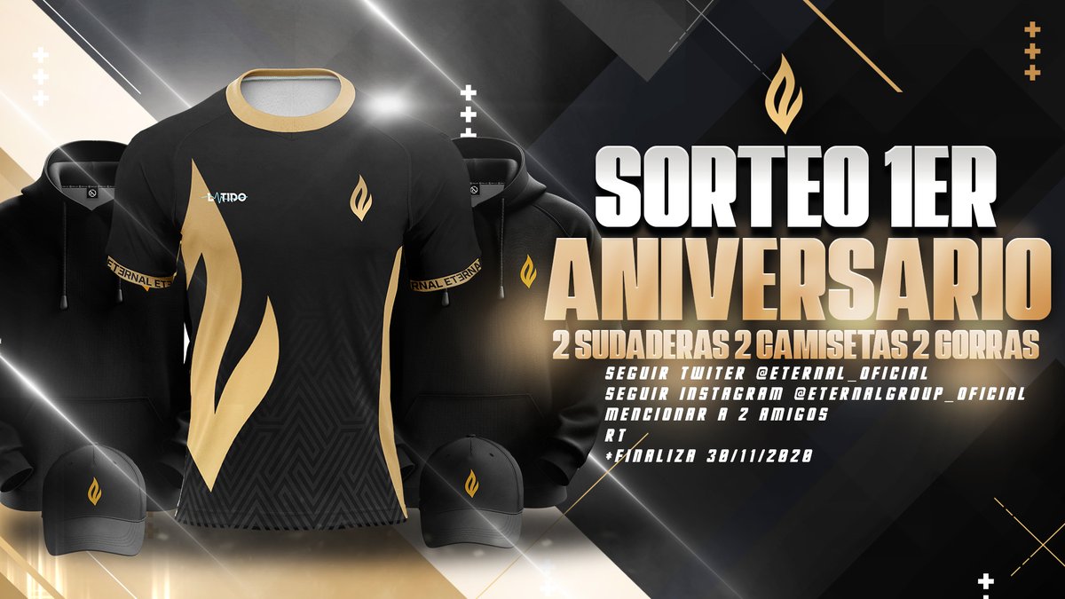 #SORTEO | Os traemos este sorteazo con productos exclusivos por nuestro primer año como club. ¡Con 6 ganadores! 😱
🔁 RT
✅ Síguenos: @Eternal_oficial
✅ Síguenos en Instagram: https://t.co/HTh4kCxmxB
👥 Menciona a 2 amigos
➡️ Finaliza 30/NOV
¡Suerte a todos! · #WeAreEternal🔥 https://t.co/SzYwiFpYME