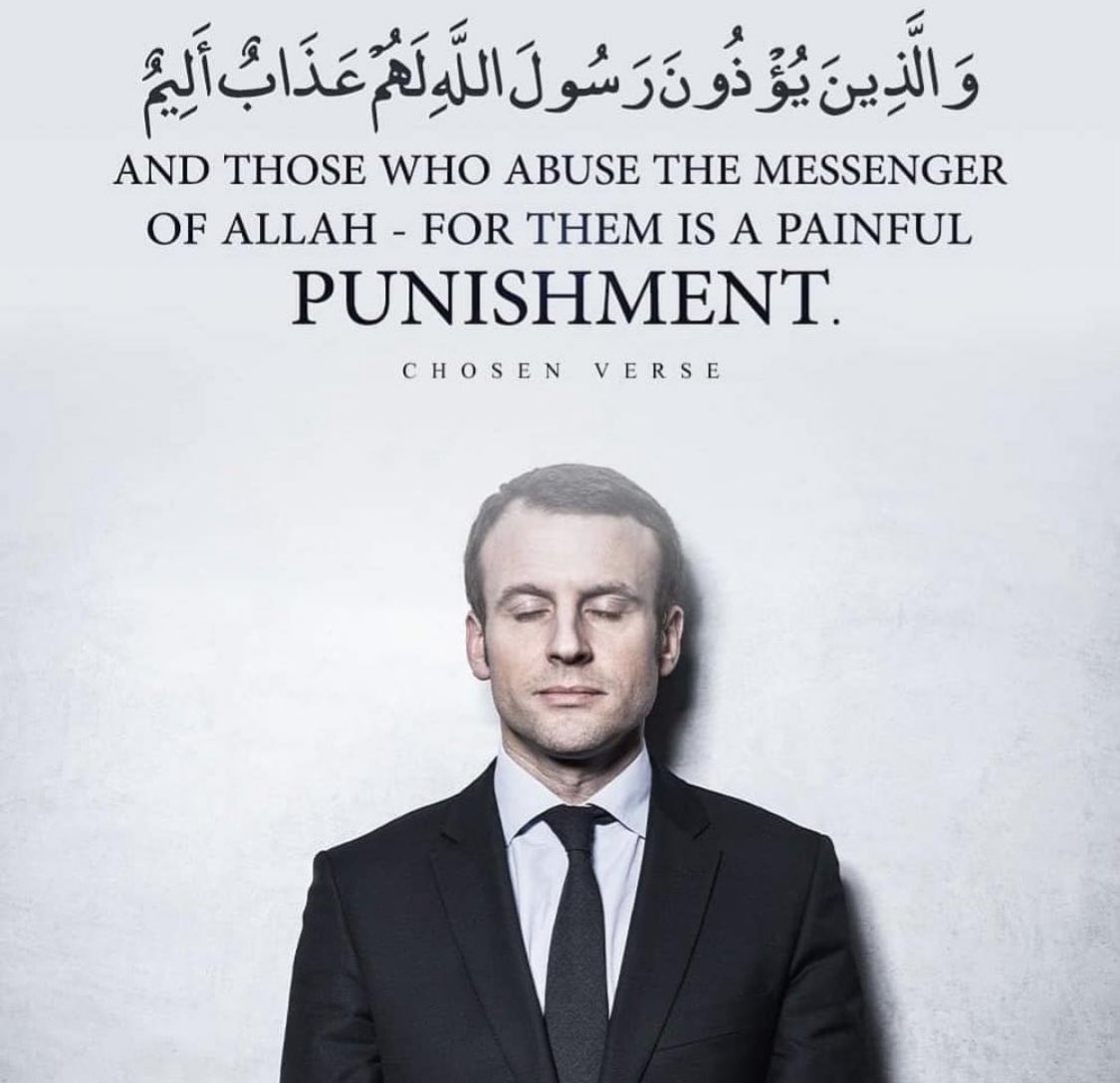 Fluriia's tweet photo. French people call themselves an open minded country ! While they disrespect our beliefs and religion! Boycott French products and let them die in hell 
 #الا_رسول_الله_يافرنسا
#boycottfrance https://t.co/IoavV1rKOv