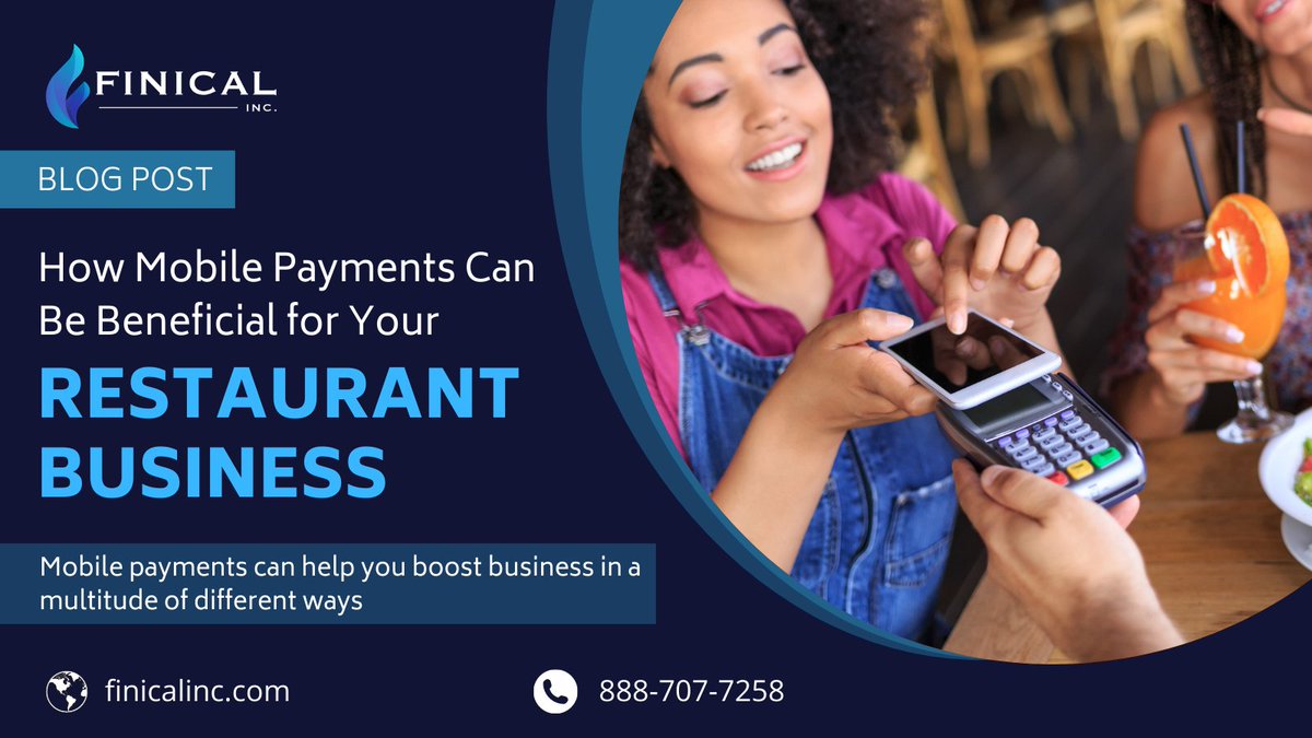 finicalllc's tweet photo. Mobile payments are becoming popular these days. Take a look at our latest blog post, which discusses some benefits of accepting mobile payments at your restaurant. Read here: https://t.co/ux3mT4yBx5
.
#finicalinc #fintech #creditcardprocessor #restaurant #bars  #mobilepayments https://t.co/HWyYwruP0T