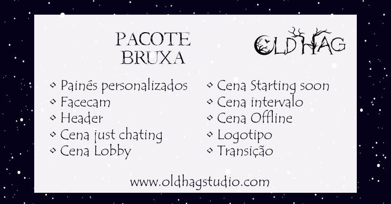 OldHagStudio's tweet photo. Com seu caldeirão borbulhante, chega mais um pacote pra lá de especial no Old Hag.
Quem solicitar um dos pacotes dentro do período de 16/10/2020 à 16/11/2020 ganha 25% e desconto.
#streamconcept #stream #design #gamer #twitch #rpg #streamrpg #streampack #overlay #template https://t.co/xNwJrPT4Dk
