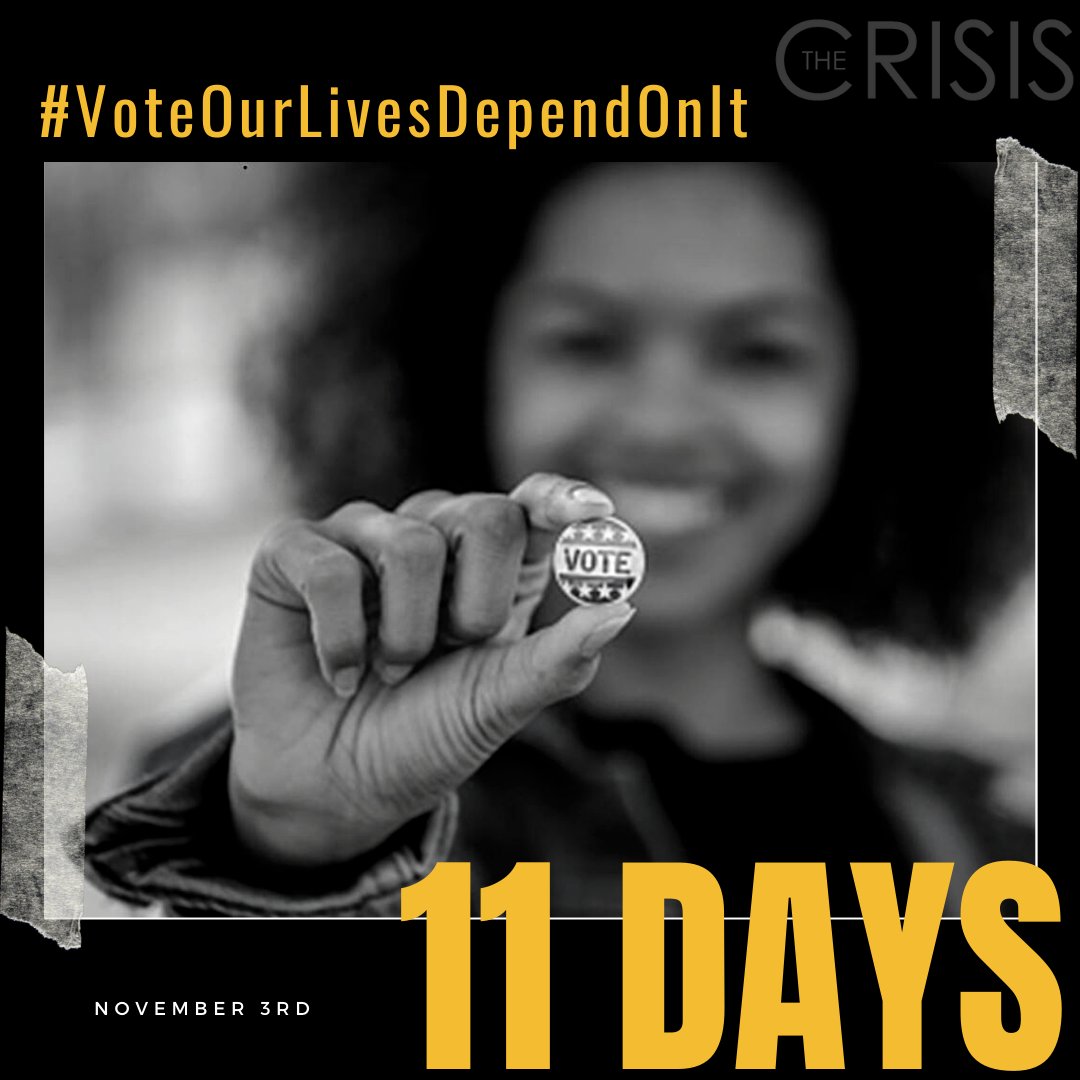 thecrisismag's tweet photo. 11 more days till #Election2020! We are counting on this generation to #vote! Your voice matters more than ever, it’s time for change and it’s time for you to make it. #NonStopToNovember
Read @MelanieEversley’s article “Getting Young Voters to the Polls”
https://t.co/5WIXSMRbyk https://t.co/FFLaZCV4EA