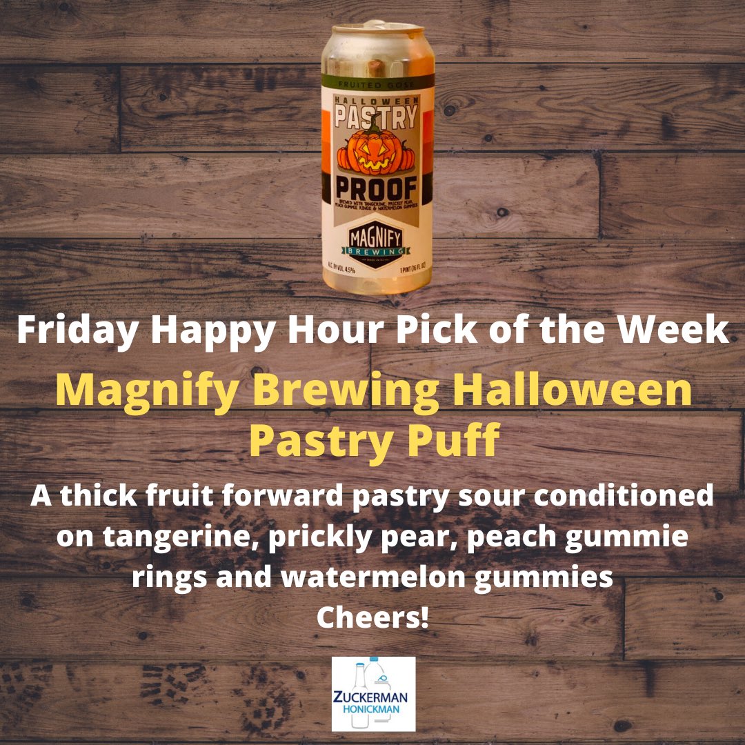 ZHpackaging's tweet photo. This week’s pick puts us in the Halloween mood. Happy weekend! #happyhour #happyhourathome #craftbeer #canindustry #cans #packaging #packagingsolutions #tgif @MagnifyBrewing https://t.co/x6pdj6QCmo
