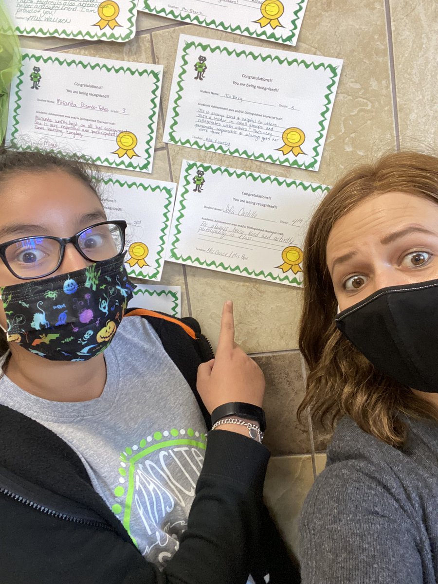 sgrace_ase's tweet photo. Celebrating these two PAWsome students!! #ase4th @mrslauravpope https://t.co/DmJupPeFvh