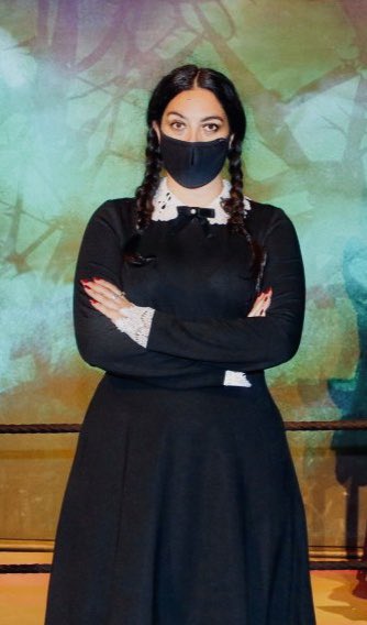 Day 23 of 31 of my « a dress a day keeps the blues away  » : Ricci (black) dress by  @HellBunny !