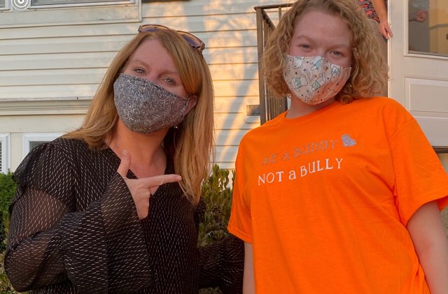 OHSPBIS's tweet photo. October is National Bullying Prevention Month, and students and staff have done an awesome job of spreading the Anti-Bullying message at OHS! Check out the fantastic T-shirts and posters they made! #OneOsbourn #BeABuddyNotABully #WeAreTUFF  #NationalBullyingPreventionMonth #PBIS https://t.co/S8bof4oALf
