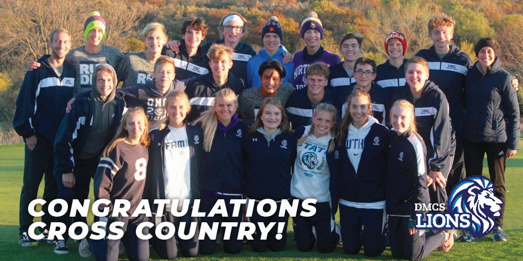 DMCAthletics's tweet photo. Last night our boys and girls Cross Country team qualified for State! Congratulations, everyone! We can't wait to cheer you on next Saturday.
#DMCXC #GoLions https://t.co/zFTvo50div